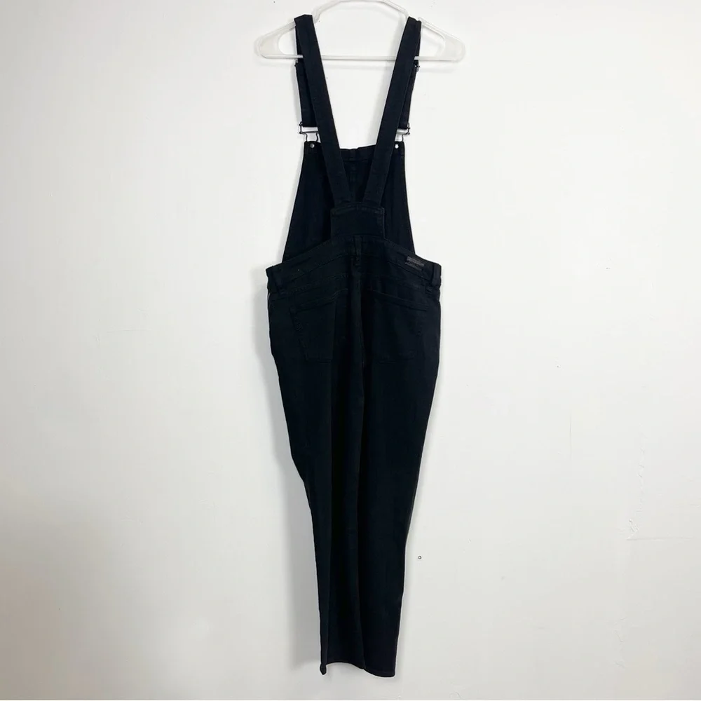 NEW Paige Denim Sierra Overalls Womens Size 24 Black Cotton Blend NWOT